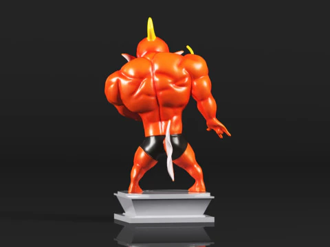 Muscle Show Series Magikarp 3D Print Model