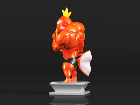 Muscle Show Series Magikarp 3D Print Model