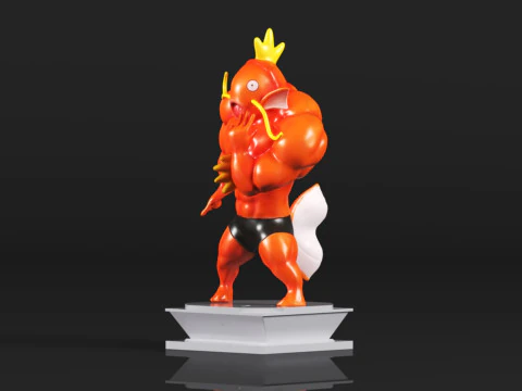 Muscle Show Series Magikarp 3D Print Model