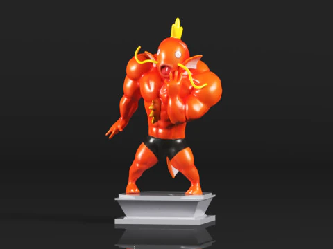 Muscle Show Series Magikarp 3D Print Model