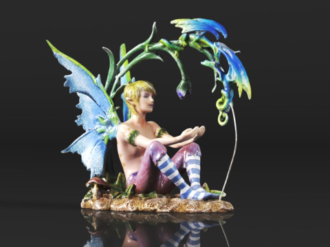 Pacific Giftware PT Amy Brown 艺术原创系列男孩 3D 打印模型