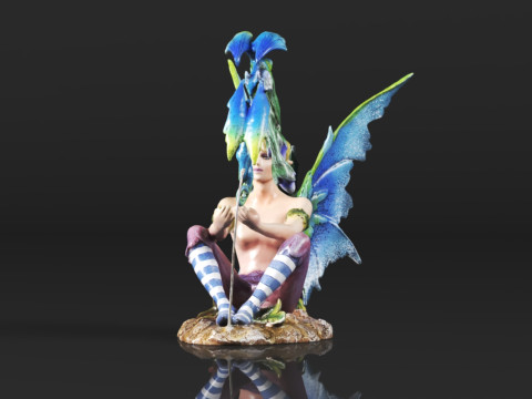 Pacific Giftware PT Amy Brown 艺术原创系列男孩 3D 打印模型