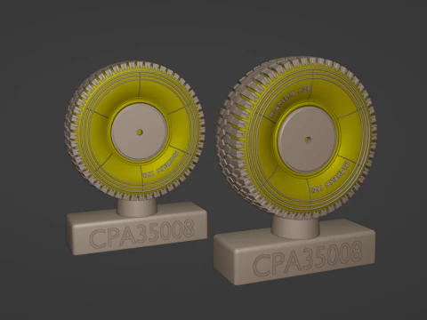 Wheel for Cossack 3D Print Model