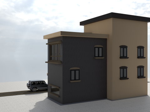 Apartment house 3Dモデル