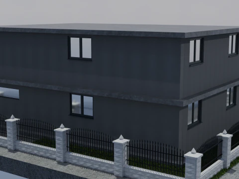 モダンな家 3Dモデル