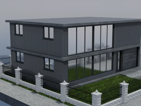 Modern house 3D Model