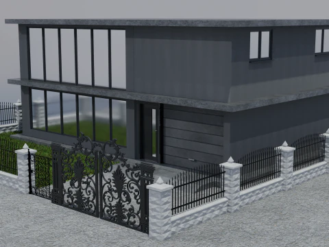 Modern house 3D Model