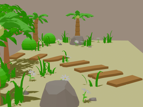 Beach map 2 Modèle 3D