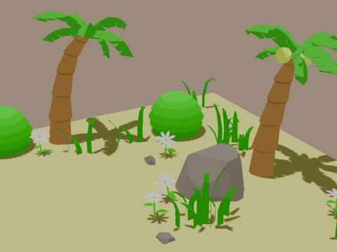 Beach map 2 Modèle 3D