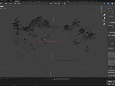 Beach map 2 Modèle 3D