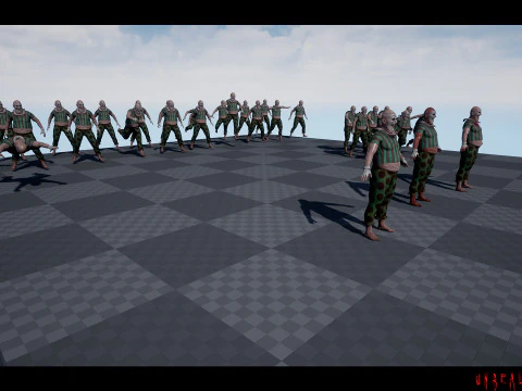 Scary Clown game character for Horror games 3D Model