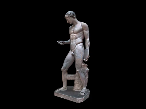 Ancient Greek sculpture - Olympic discus thrower 3D Model