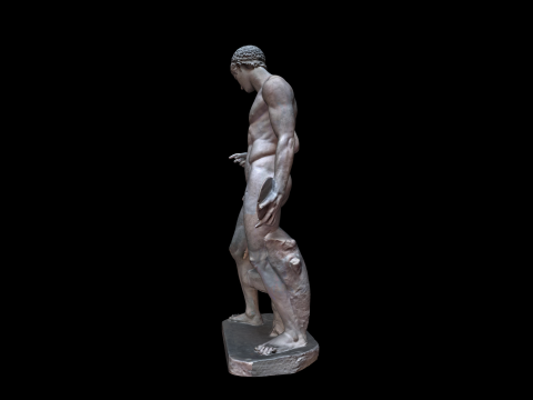 Ancient Greek sculpture - Olympic discus thrower 3D 모델