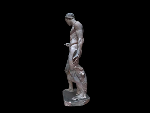 Ancient Greek sculpture - Olympic discus thrower 3D Model