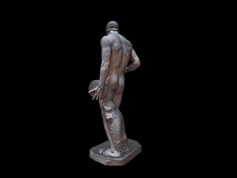 Ancient Greek sculpture - Olympic discus thrower 3D Model