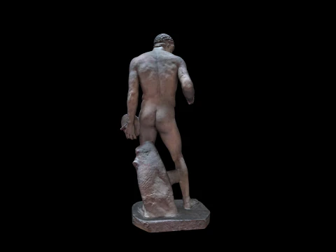 Ancient Greek sculpture - Olympic discus thrower 3D Model