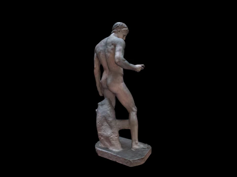 Ancient Greek sculpture - Olympic discus thrower 3D Model
