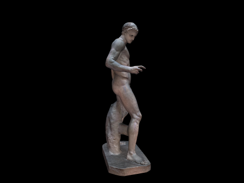 Ancient Greek sculpture - Olympic discus thrower 3D 모델