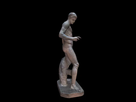 Ancient Greek sculpture - Olympic discus thrower 3D Model