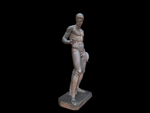 Ancient Greek sculpture - Olympic discus thrower 3D Model