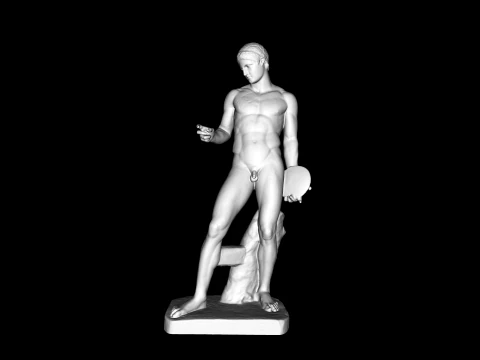 Ancient Greek sculpture - Olympic discus thrower 3D Model