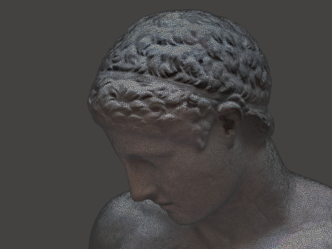 Ancient Greek sculpture - Olympic discus thrower 3D 모델