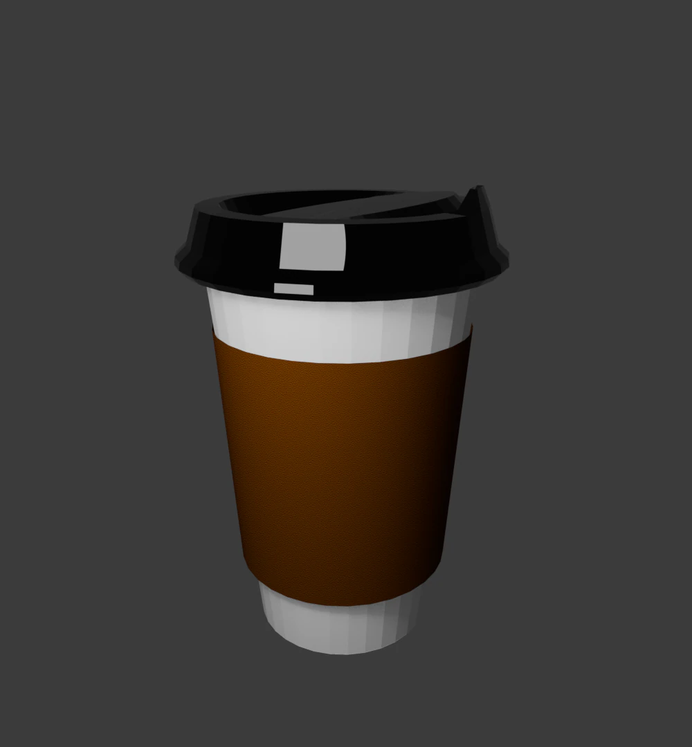 Cup of coffee 3D Model .c4d .max .obj .3ds .fbx .stl .blend