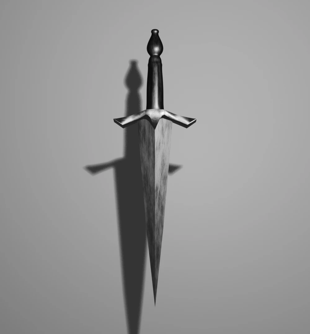 Dagger 3D Model .c4d .max .obj .3ds .fbx .stl .blend 