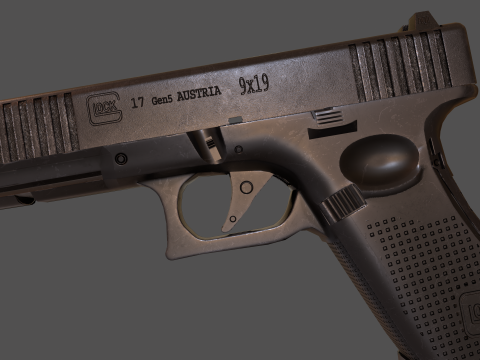 GLock 17 Gen 5 Pistol Modèle 3D