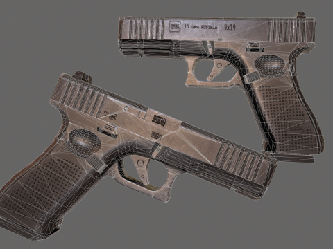 GLock 17 Gen 5 Pistol Modèle 3D
