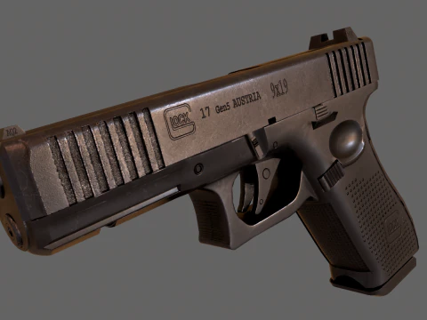 Pistola GLock 17 Gen 5 Modello 3D