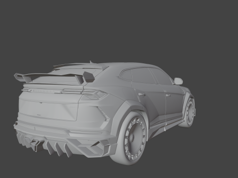 Free Iamborghini Urus Mansory 3D Model