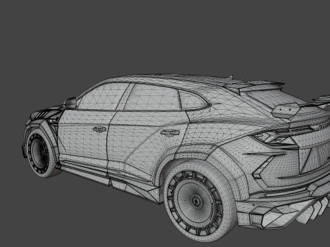 Free Iamborghini Urus Mansory 3D Model