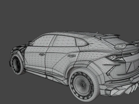 Free Iamborghini Urus Mansory 3D Model