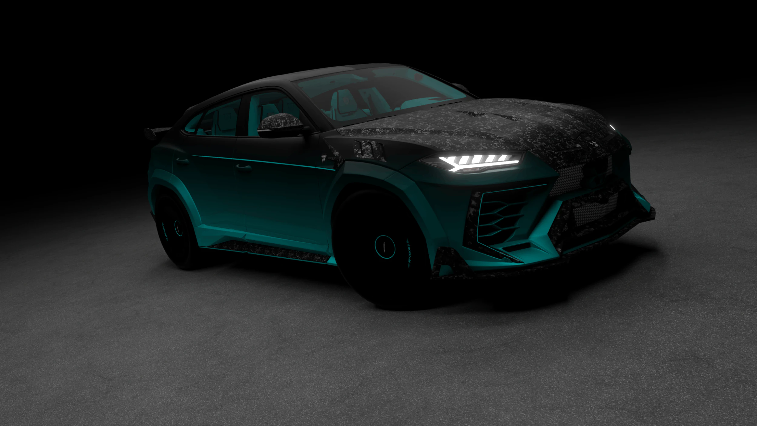Free Iamborghini Urus Mansory 3D Model .c4d .max .obj .3ds .fbx .stl .blend