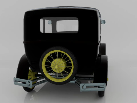 1928 Classic Car 3D Model