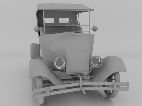 1923 Classic Car Touring Modèle 3D