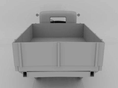 1929 Classic Truck Double A Low-poly 3D Model