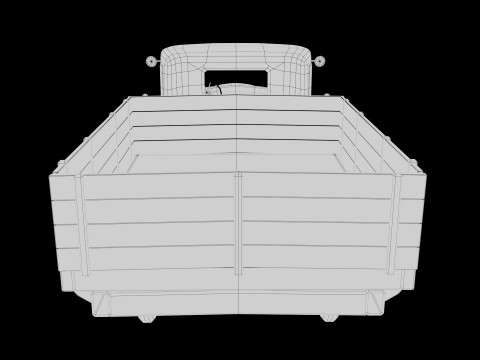 1929 Classic Truck Double A Low-poly 3D 模型