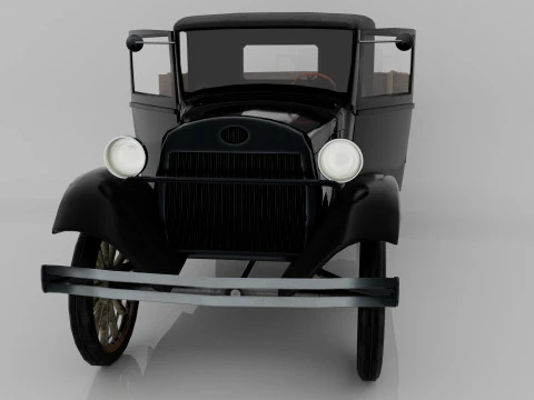 1929 Classic Truck Double A Low-poly 3D Model