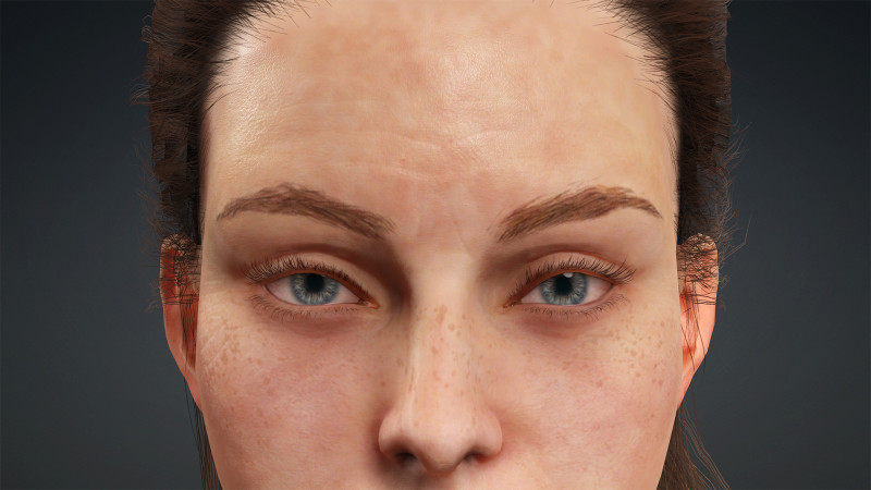 Young 3D Human FemaleModel Modèle 3D .c4d .max .obj .3ds .fbx .stl .blend