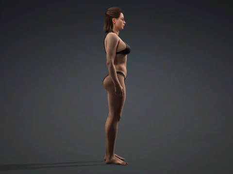 Young 3D Human FemaleModel 3D Model