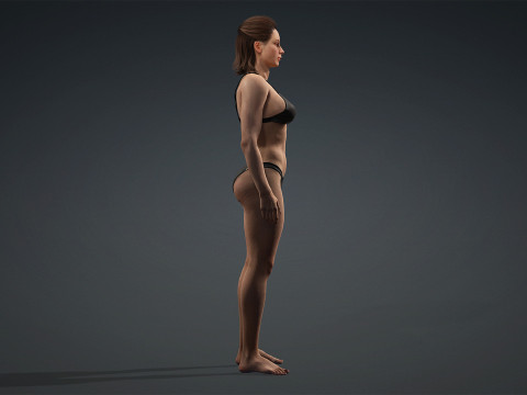 Young 3D Human FemaleModel Modèle 3D