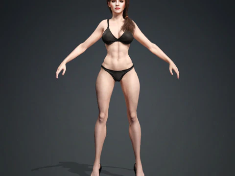 Young Girl Model 3D Model