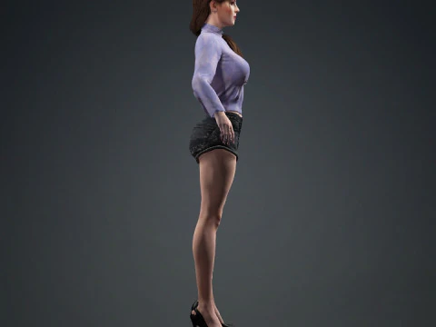 Young Girl Model 3D Model