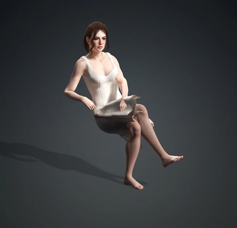 STUNNING 3D FEMALE MODEL 3D Model .c4d .max .obj .3ds .fbx .stl .blend