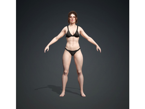 STUNNING 3D FEMALE MODEL Modèle 3D