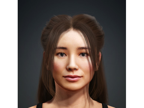 Realistic 3D Character Model for Digital Experiences 3D 모델
