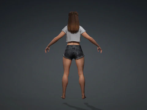 Realistic 3D Character Model for Digital Experiences 3D Model