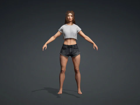 Realistic 3D Character Model for Digital Experiences 3D Model